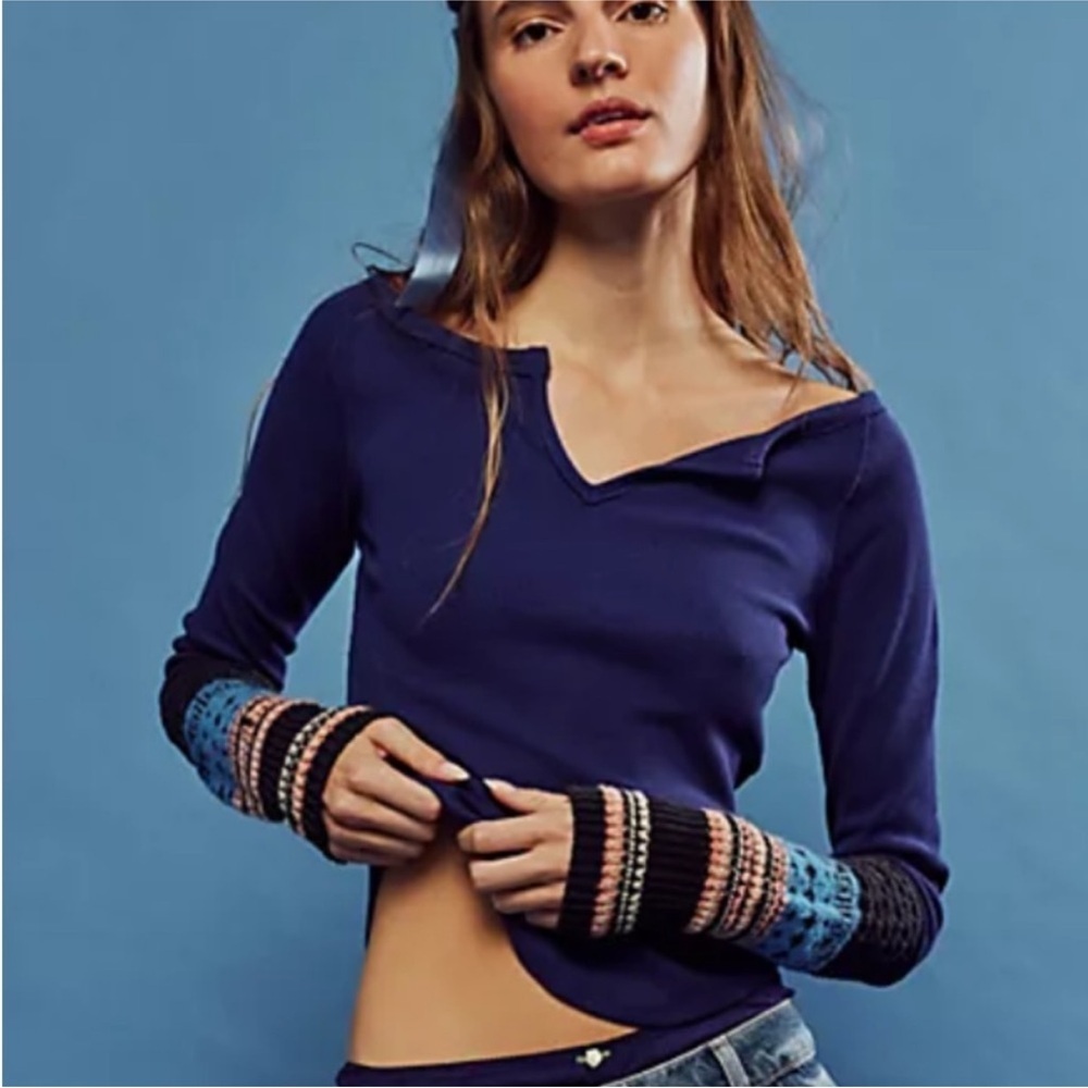We The Free - Cozy Craft Cuff Top